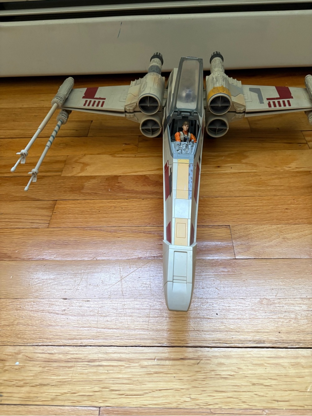 Star Wars X-Wing Starfighter Toy - Beige, Red and Silver